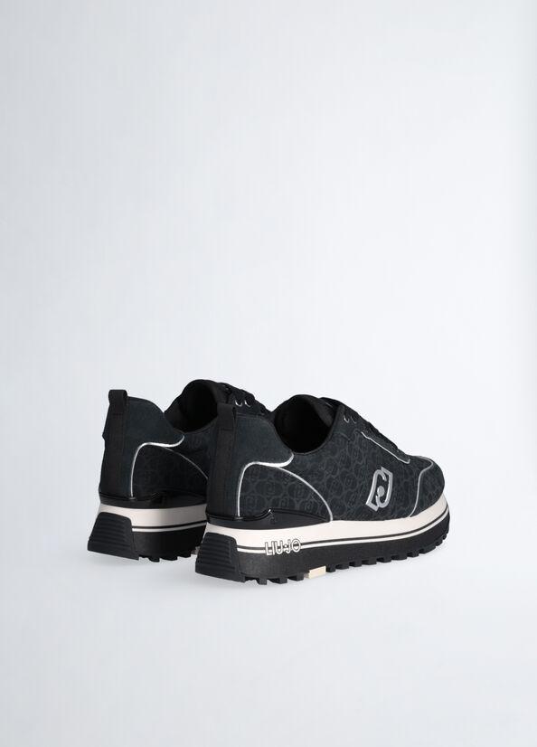 LIU JO MAXI WONDER 71 - SNEAKER PRINTED COW SUEDE 