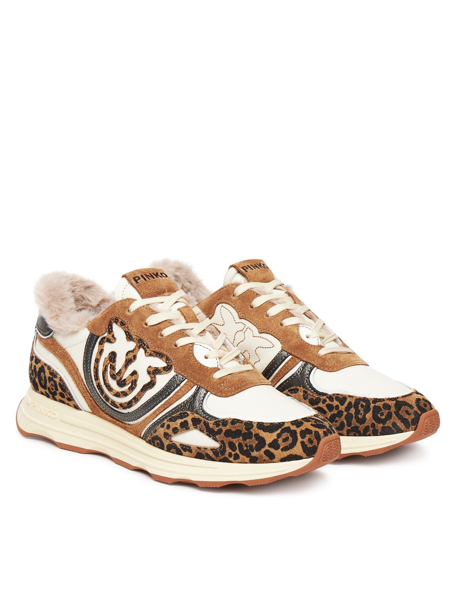 ZOE 01 - SNEAKER PRINTED COW SUEDE/CALF LEATHER/LINING SS0087P121/M36 PINKO