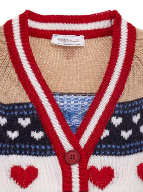CARDIGAN JACQUARD COLLEGE 190804 0063/256 MONNALISA