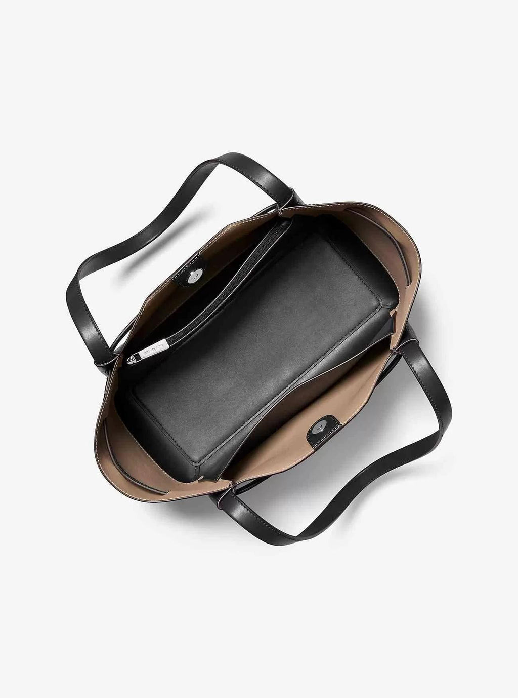 LG BELTED T0TE LEATHER REED 35F4S6RT3T/BLACK MICHAEL KORS