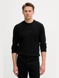 GUESS HERVEY CN LS LOGO TONAL SWEATE