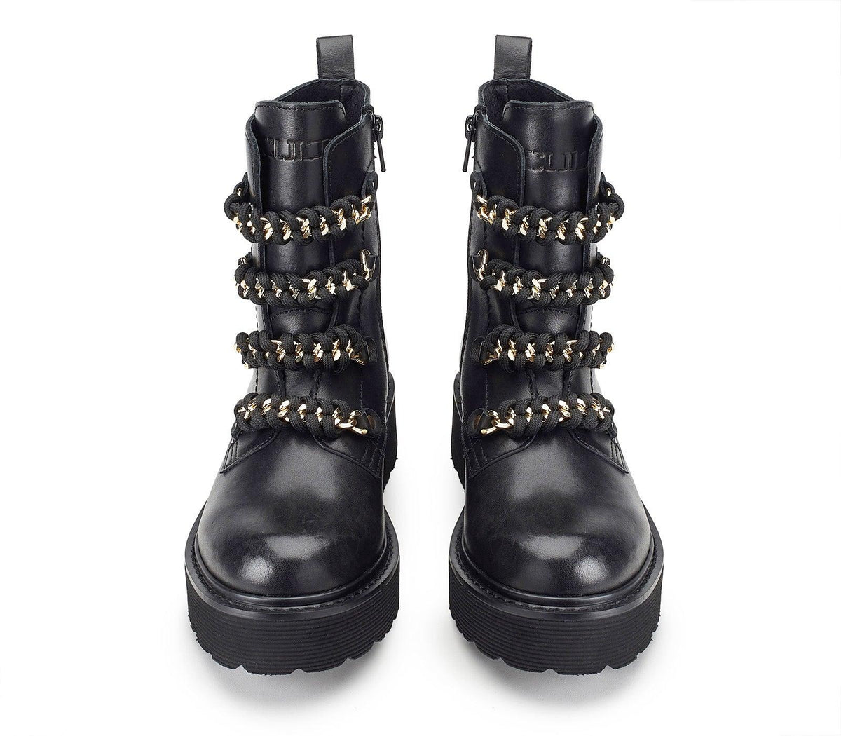 SLASH 4354 MID W LEATHER BLACK W/ WOWEN BAND & CHAIN CLW4354/00 CULT