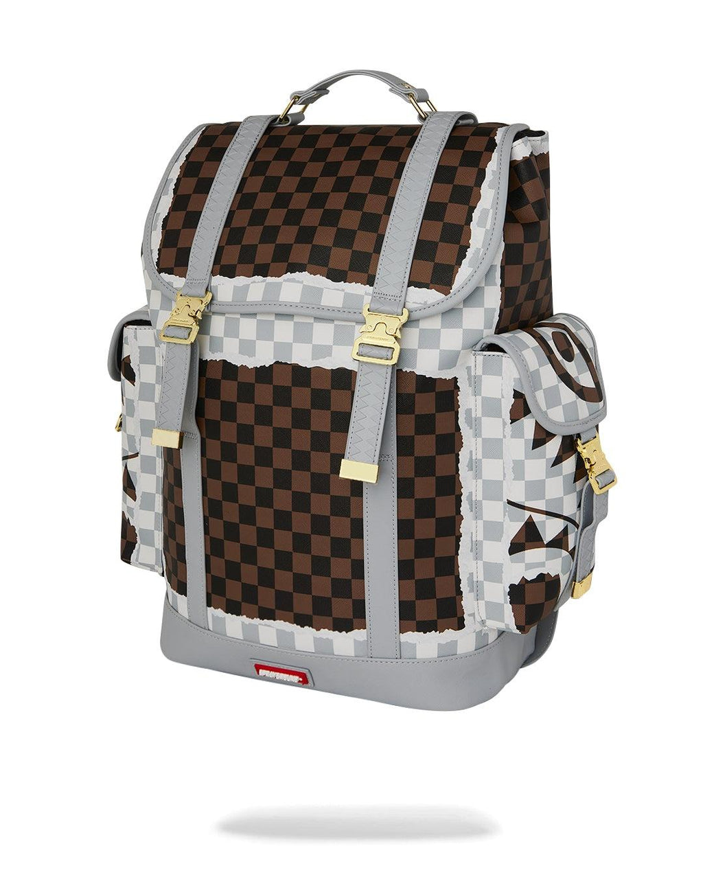 CREAM BROWN TEAR CHECK MONTECARLO 910B8292NSZ/CHECK SPRAYGROUND