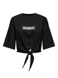 ONLSERENA LIFE S/S O-NECK KNOT TOP XTJRS 