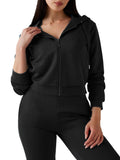 GUESS 3D PEONY ZIPPER HOODIE JACKET
