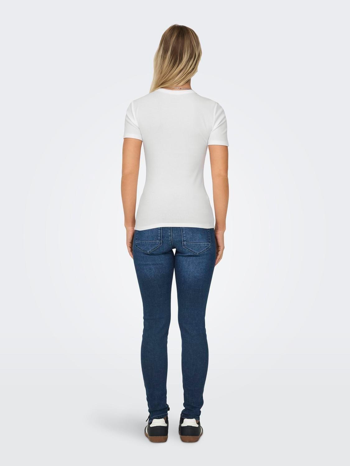 ONLEASY S/S O-NECK TOP BOX JRS 