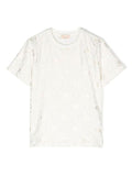 ELISABETTA FRANCHI La Mia Bambina T-SHIRT MEZZA MANICA CON STAMPA LOSANGHE EF NERO