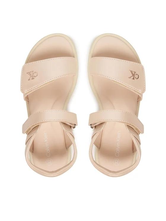 SANDALO VELCRO ROSA 
