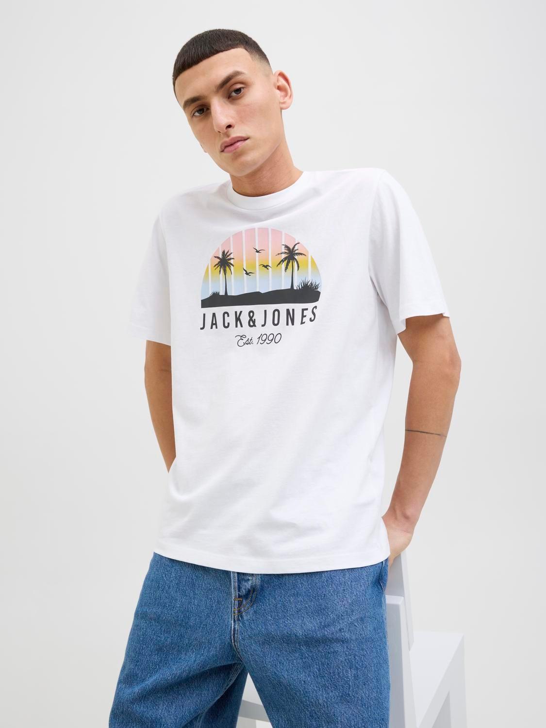 12269418/White JACK AND JONES