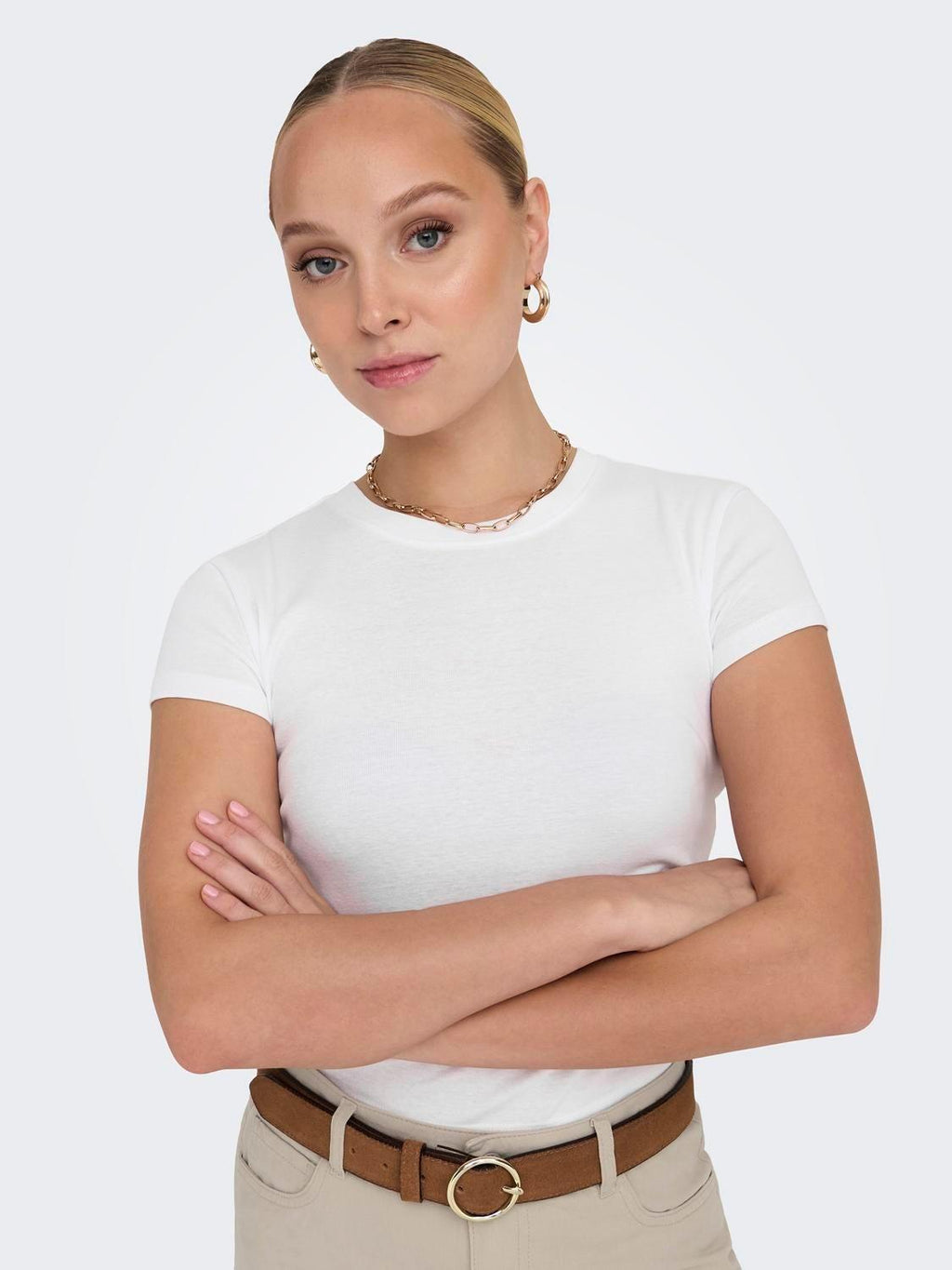 ONLELINA S/S O-NECK SHORT TOP JRS NOOS 