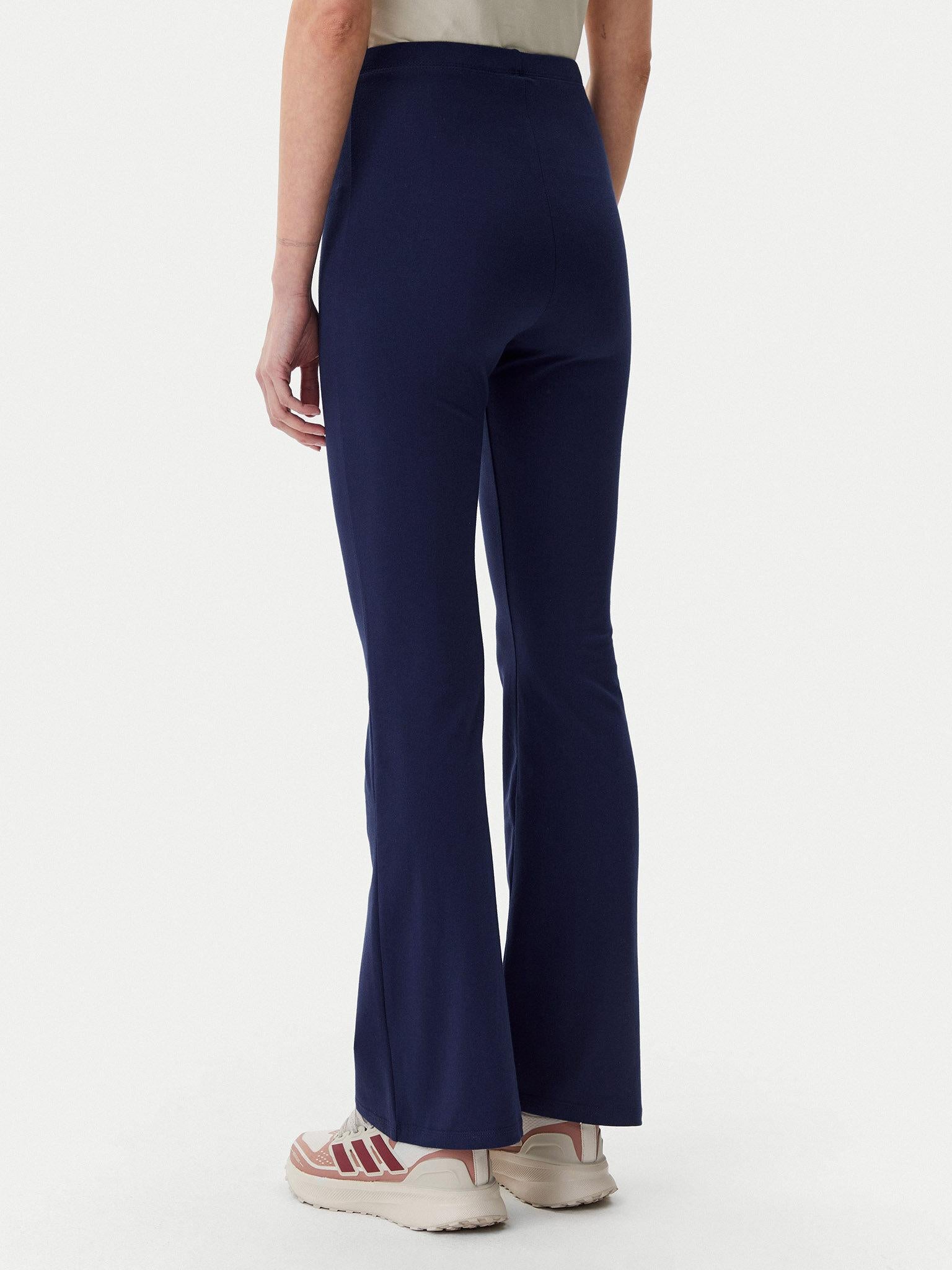 W SL SJ FLARLEG DKBLUE/WHITE 