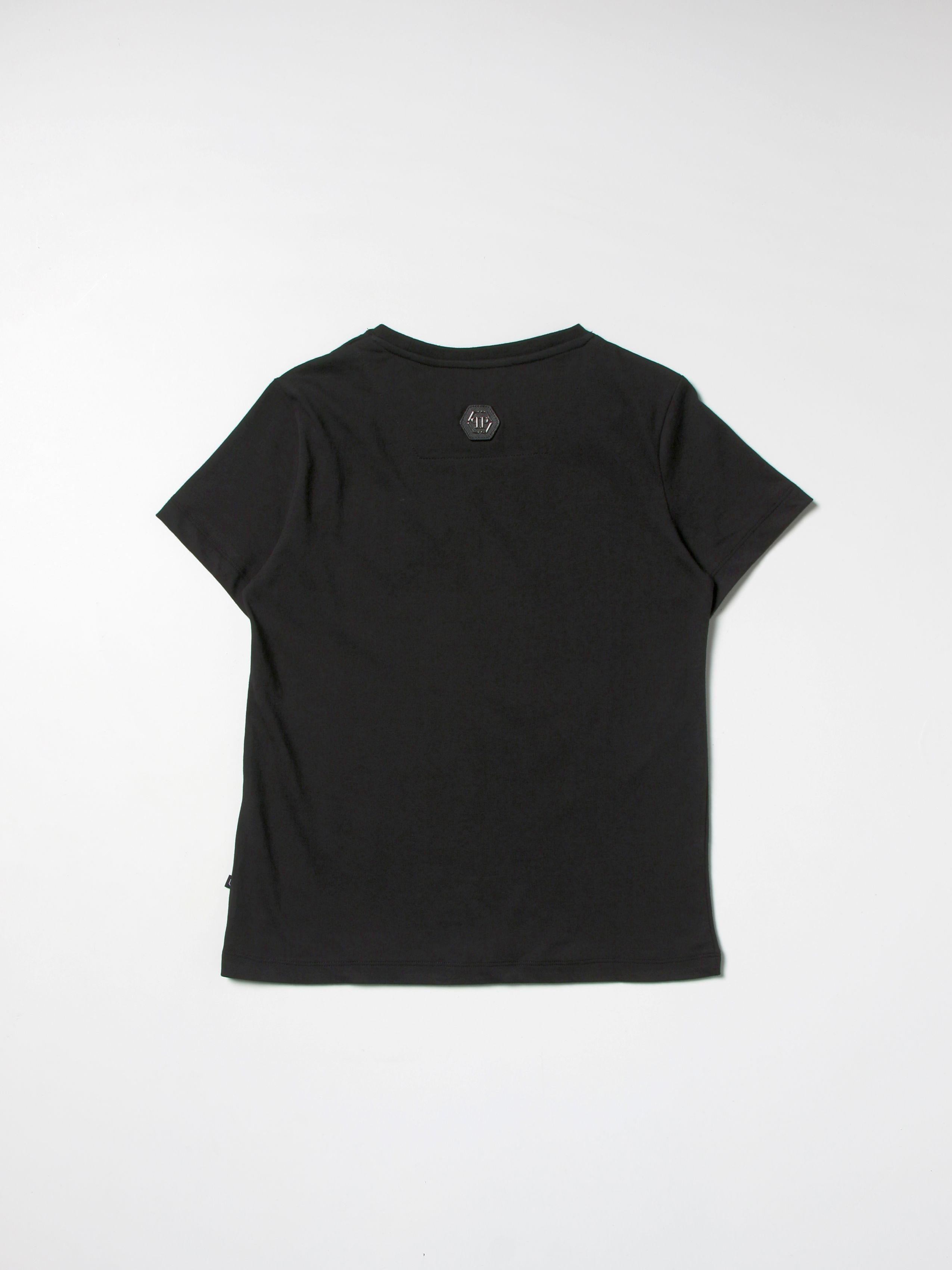 T-SHIRT M/C 2TM001LAA23/NERO/BLACK PHILIPP PLEIN JUNIOR
