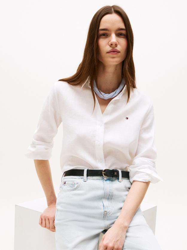 ESS LINEN RELAXED SH WW0WW44679/YCF TOMMY HILFIGER
