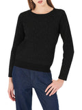 YES ZEE MAGLIA DONNA JAQUARD, GIROCOLLO