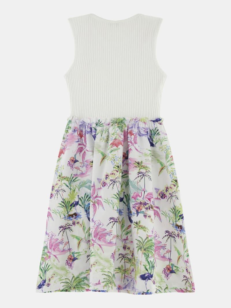 MIXED FABRIC SL DRESS 