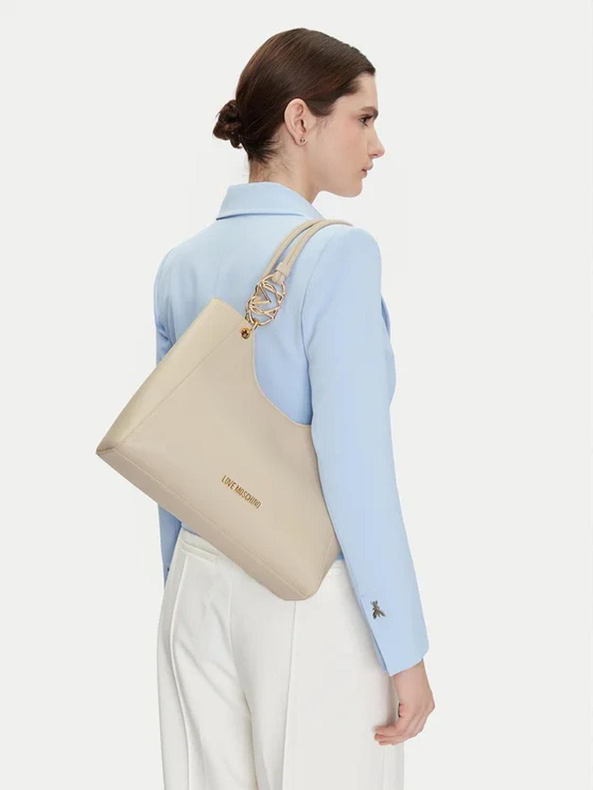 BORSA PU AVORIO 