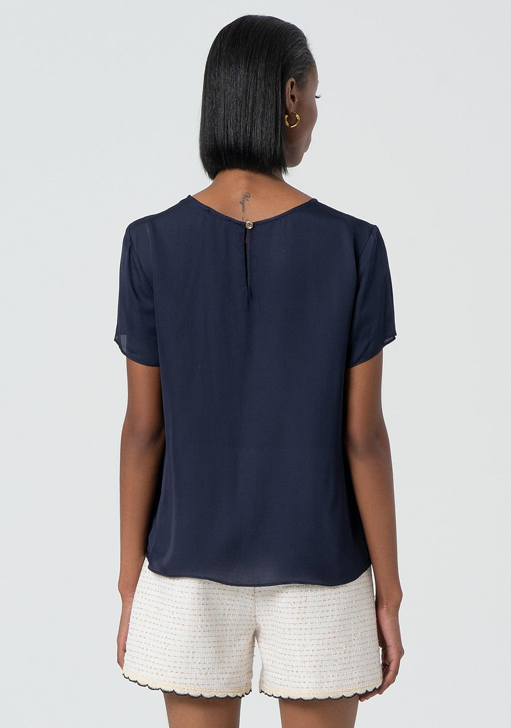 CLASSIC HALF SLEEVES BLOUSE SAND FR25ST1032W77401/117 FRACOMINA