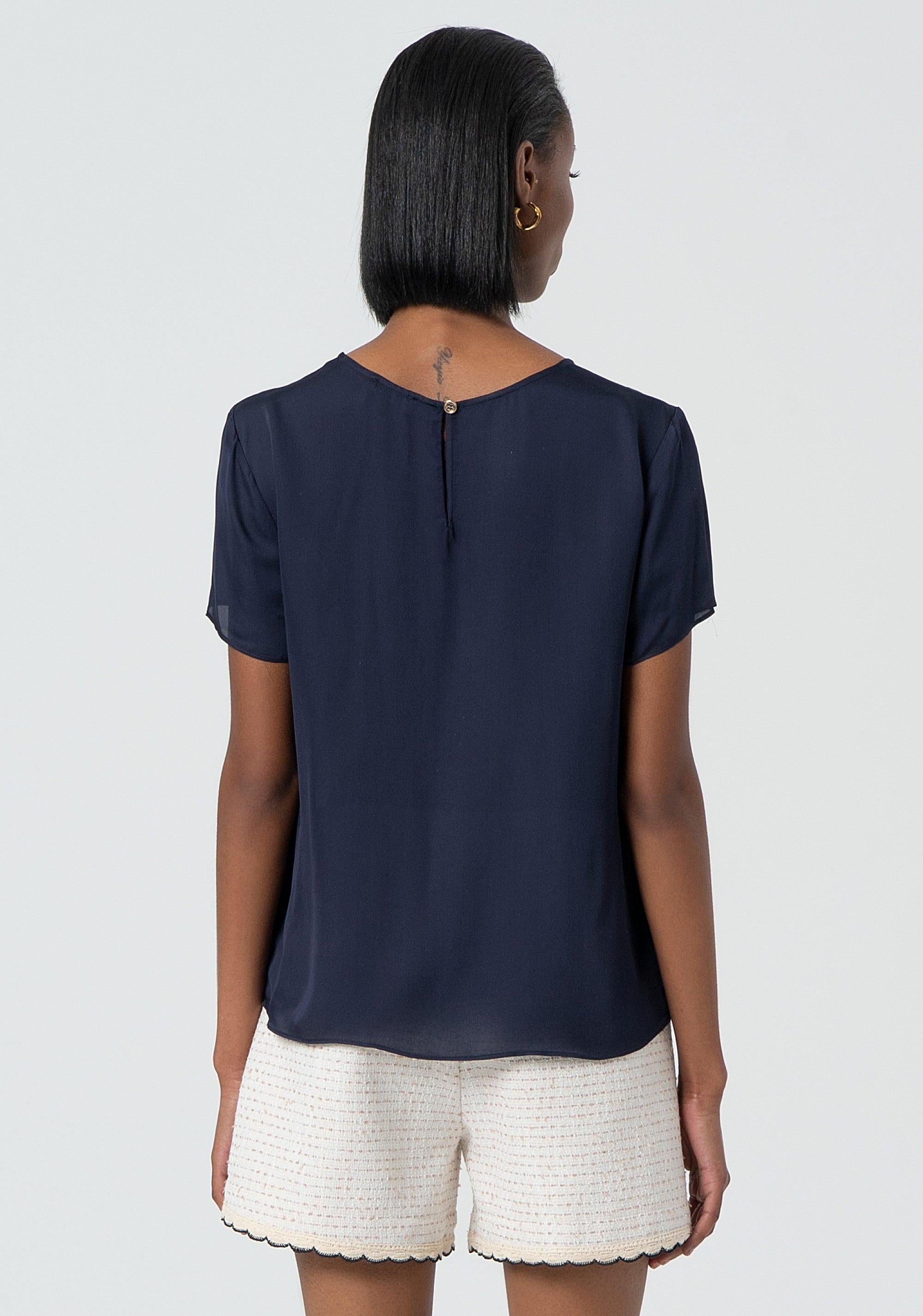 CLASSIC HALF SLEEVES BLOUSE SAND FR25ST1032W77401/117 FRACOMINA