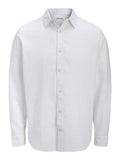 JACK AND JONES JJESUMMER LINEN BLEND SHIRT L/S SN