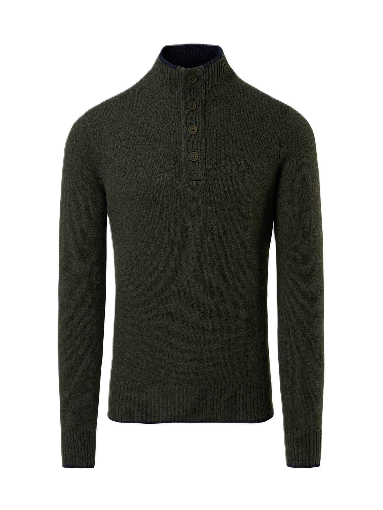 HALF BUTTON 7GG KNITWEAR 