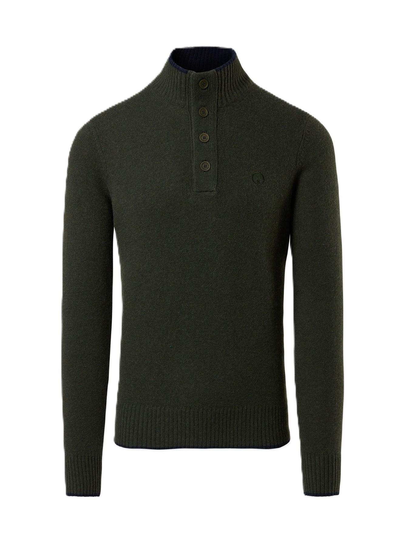 HALF BUTTON 7GG KNITWEAR 