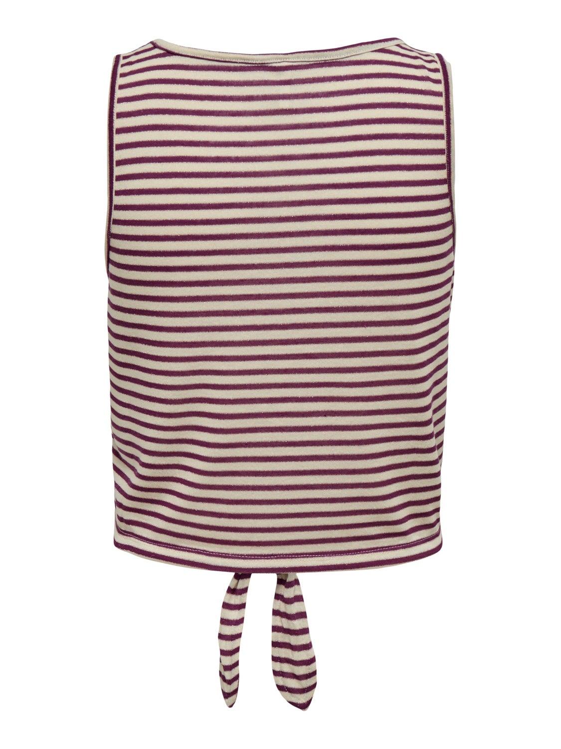 ONLCANNES S/L GLITTER KNOT TOP JRS 