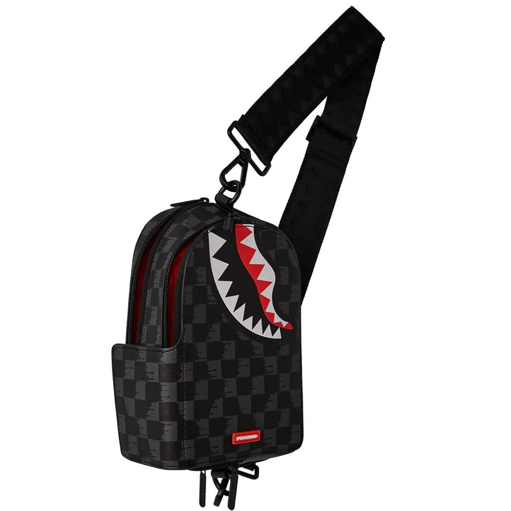SCRIBBLE SHARK BACKPACK SLING 910B8227NSZ/CHECK SPRAYGROUND