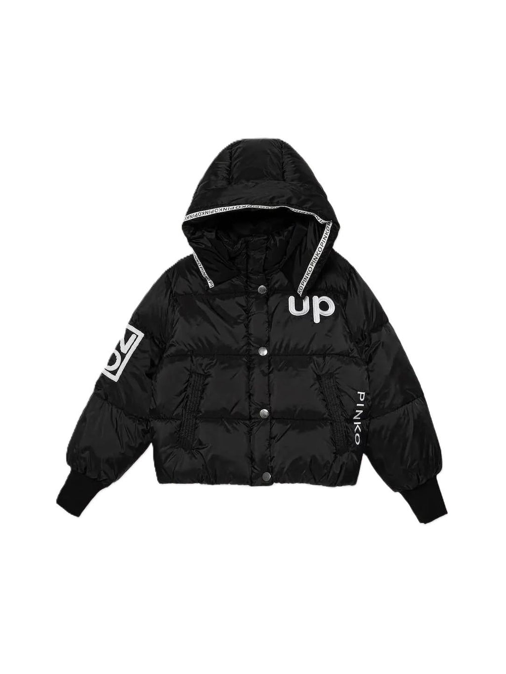 GIUBBOTTO IMBOTTITO CON LOGHI PINKO 