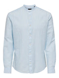 ONLY&SONS ONSCAIDEN LIFE LS MAO STRIPE LINEN NOOS