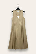 Abito lungo scollo V FA-12662/Beige LOVEme