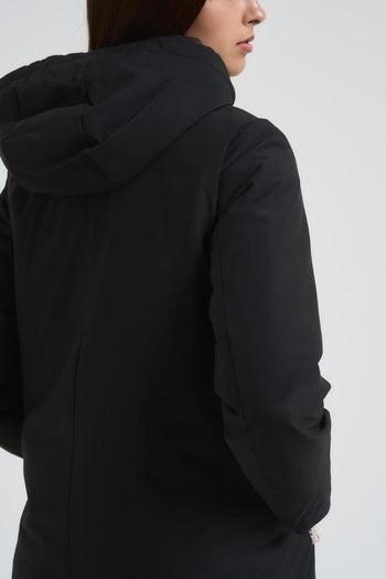 GIUBBINO MIDI NYLON MW9640014/NERO MARKUP