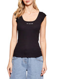 PINKO TENACE TOP COSTINA COTONE LOGO