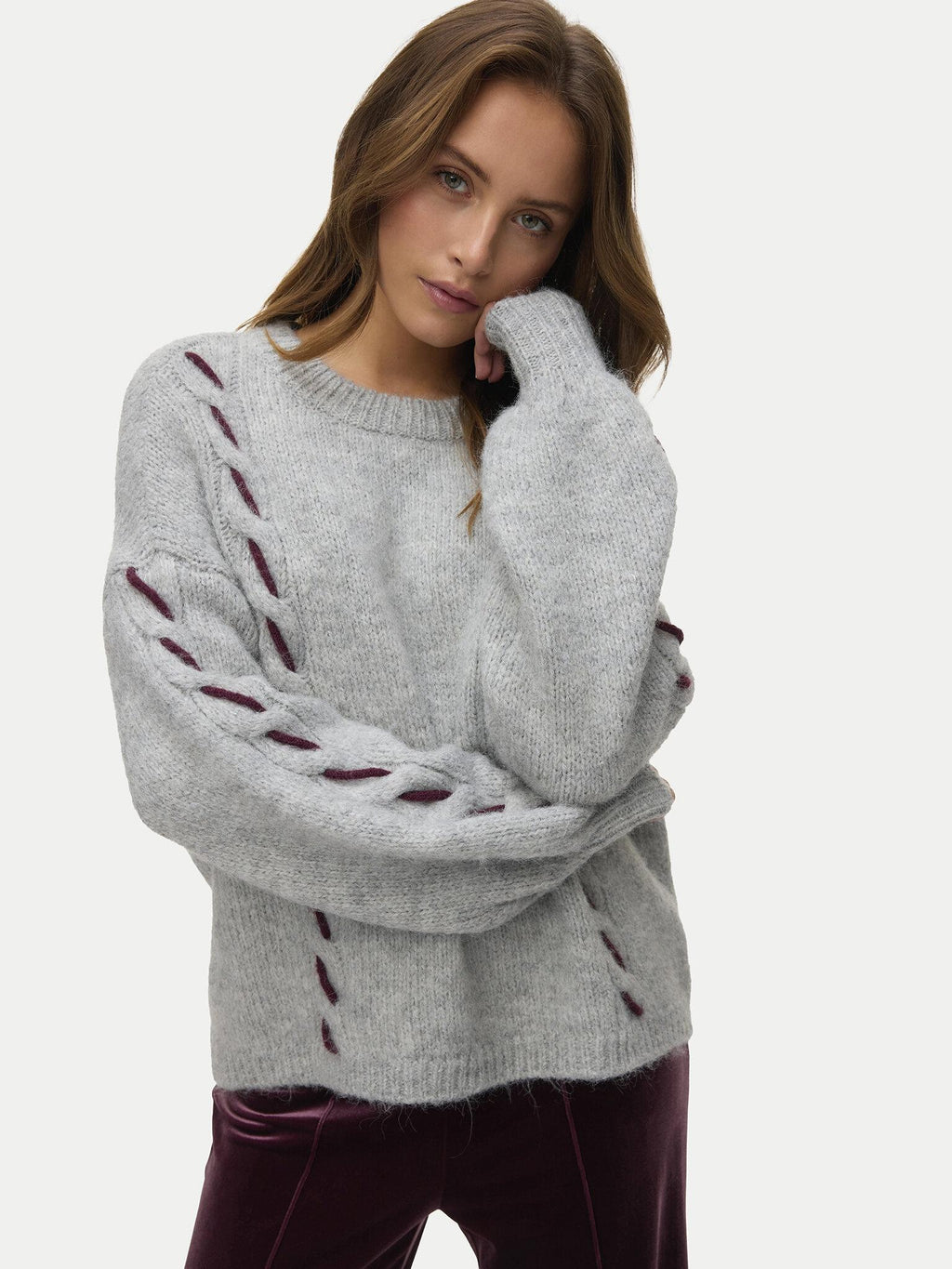 10334866/Light Grey Melange VERO MODA