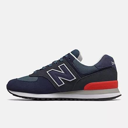 New Balance SNEAKERS 574 IN CAMOSCIO E TESSUTO 