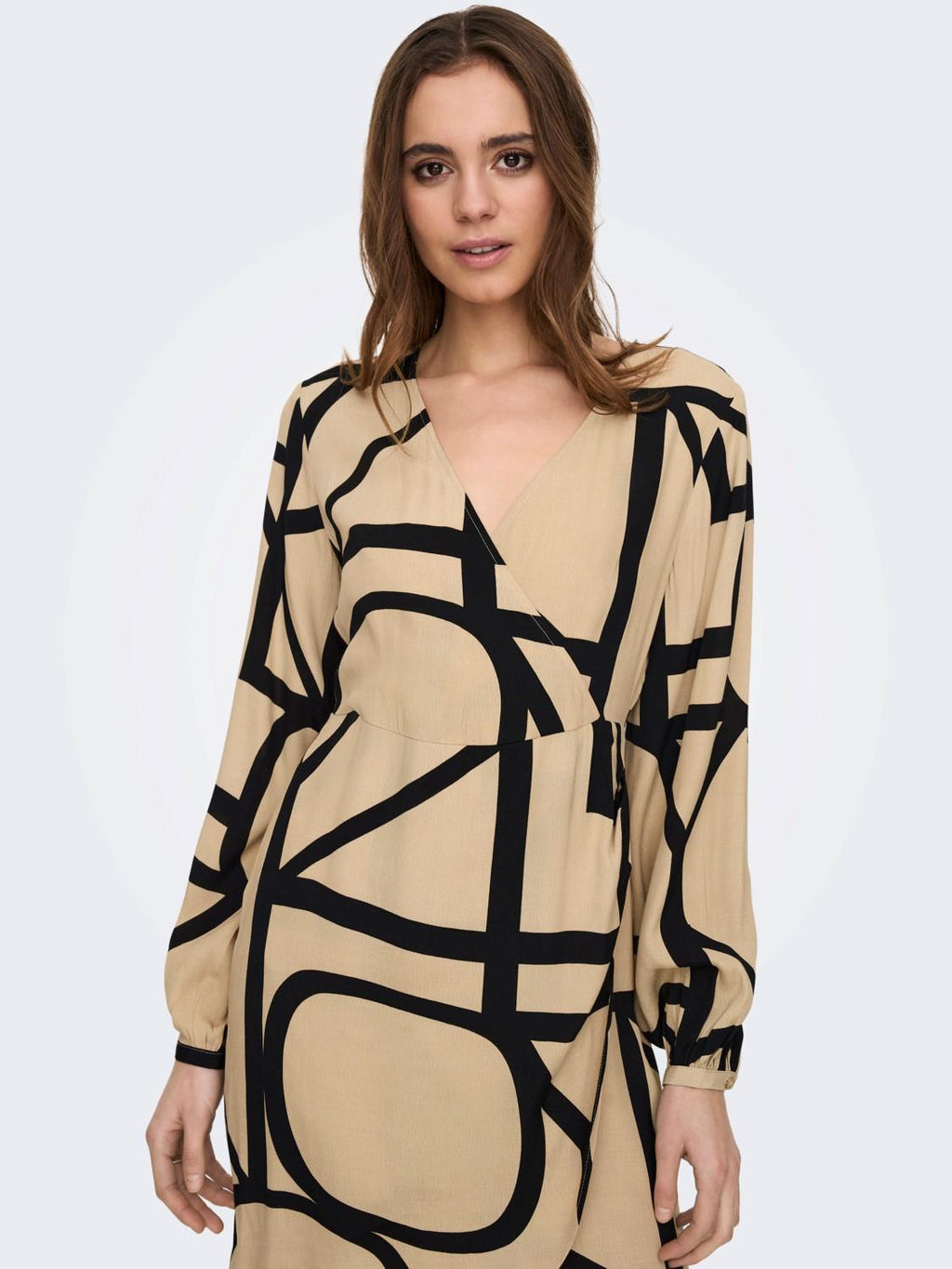 ONLAVA L/S WRAP DRESS PTM 