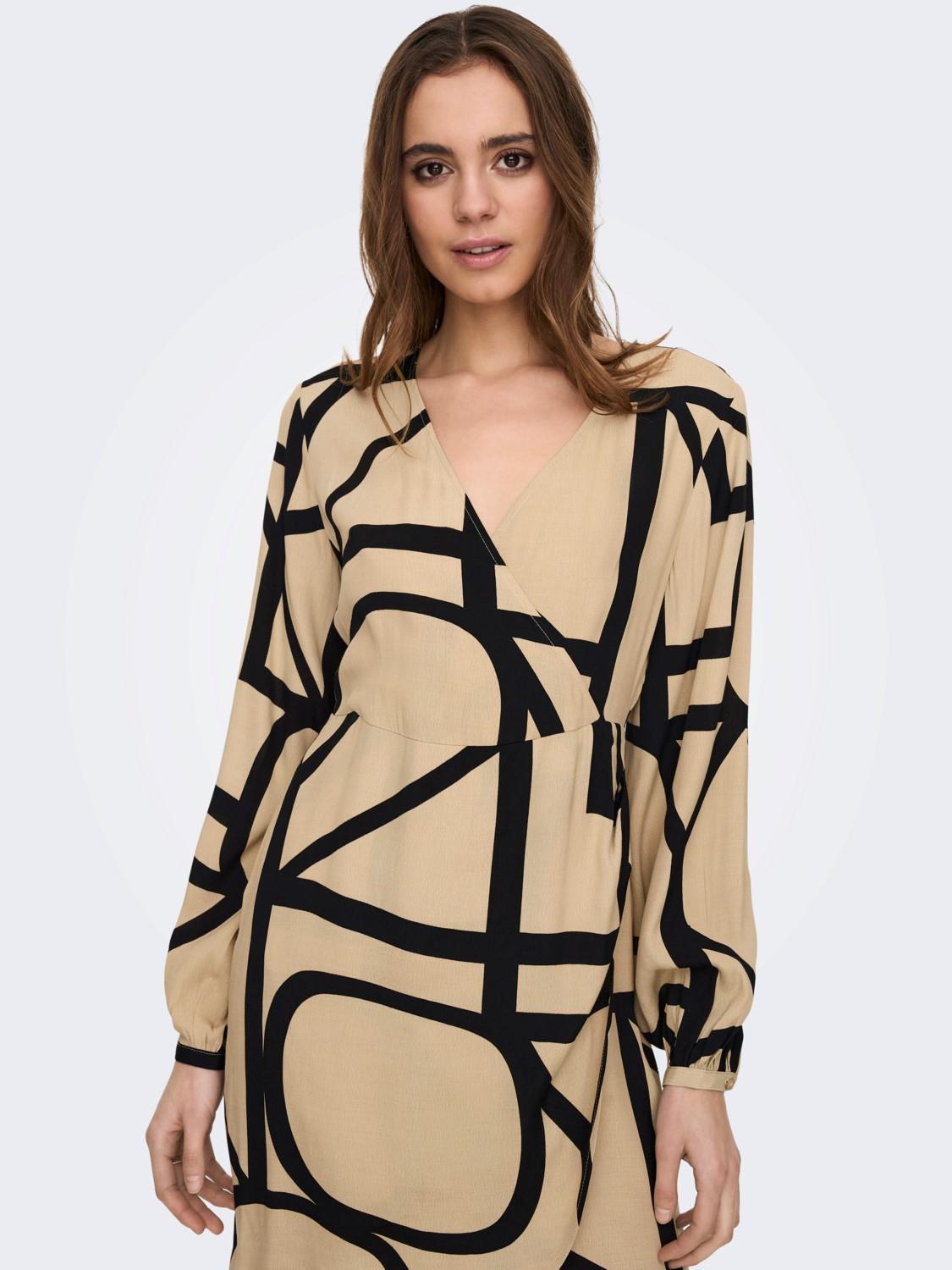 ONLAVA L/S WRAP DRESS PTM 