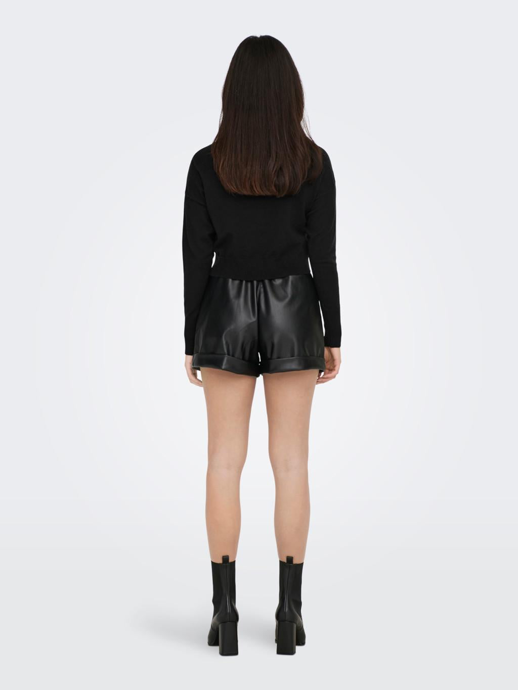 ONLIBI LS CROP O-NECK CC KNT 
