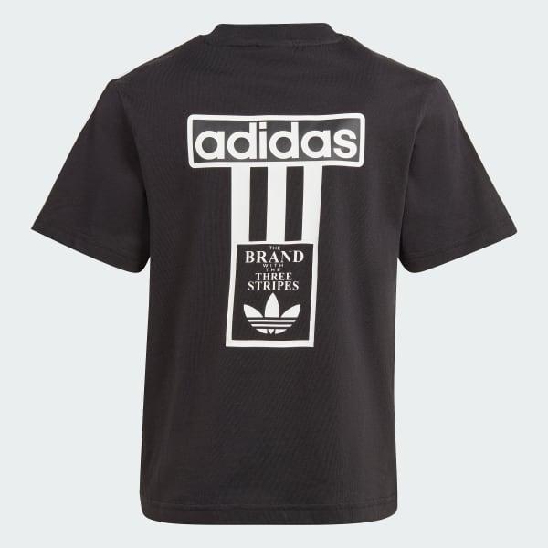 SHORT TEE SET       BLACK/WHITE 
