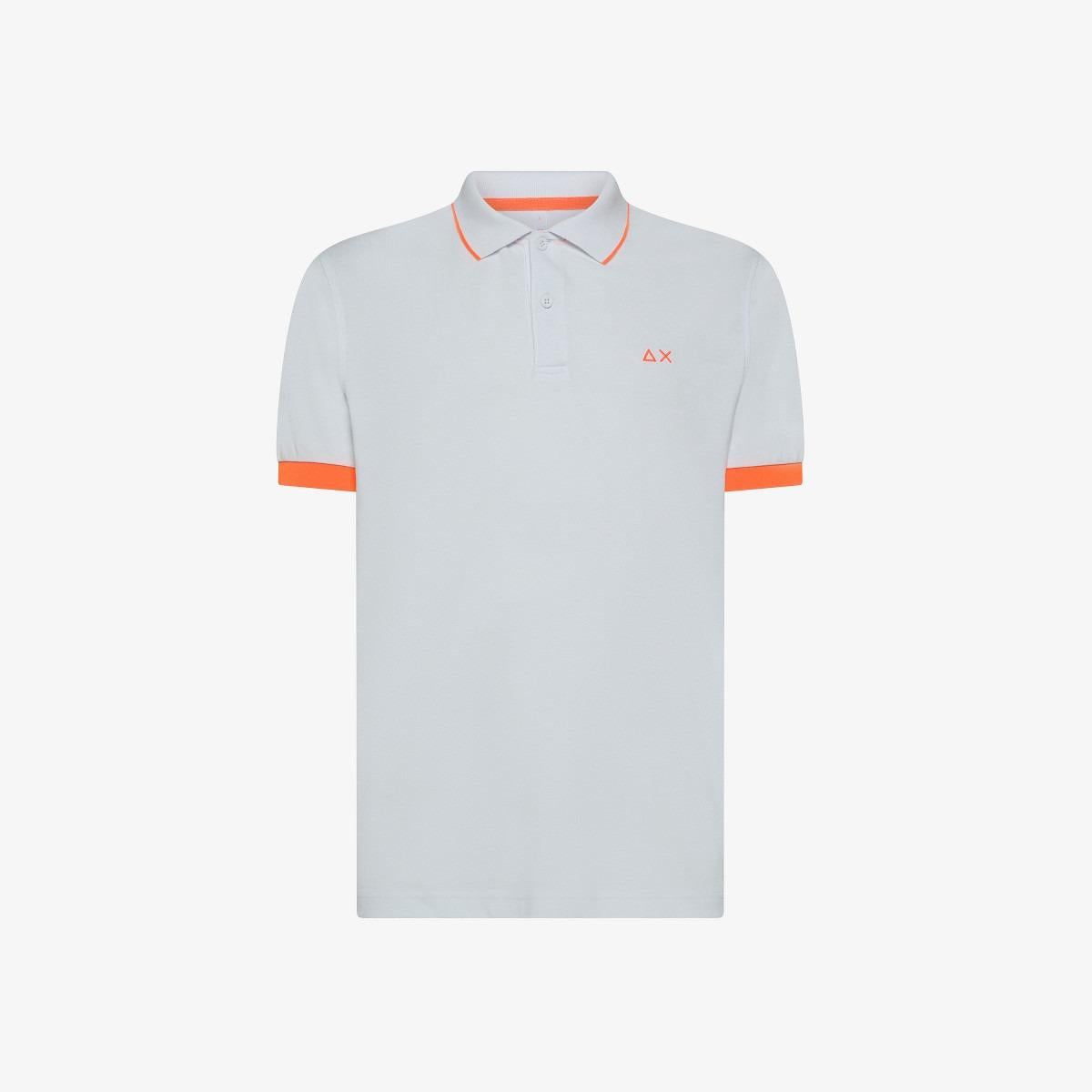 POLO SMALL STRIPE FLUO S/S 