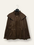 LOVEme Parka in cotone con cappuccio, zip e bottoni poussoir