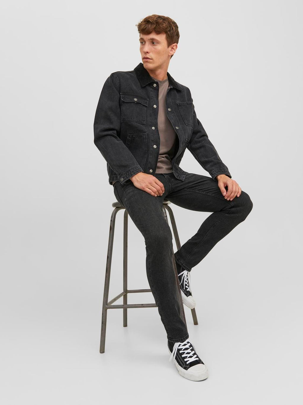 12237350/Black Denim JACK AND JONES