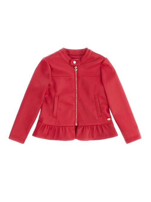 PU LEATHER LS JACKET W/ZIP 