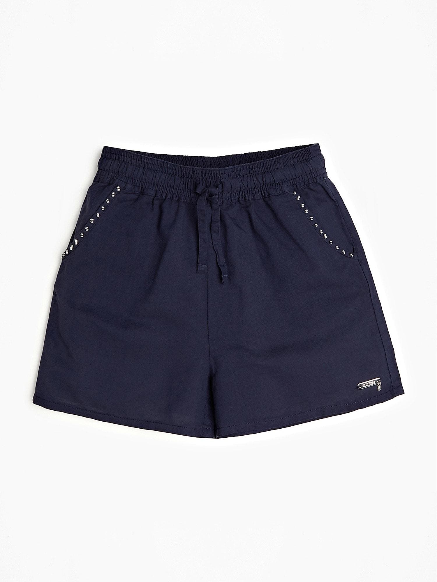 LINEN BLEND SHORTS 