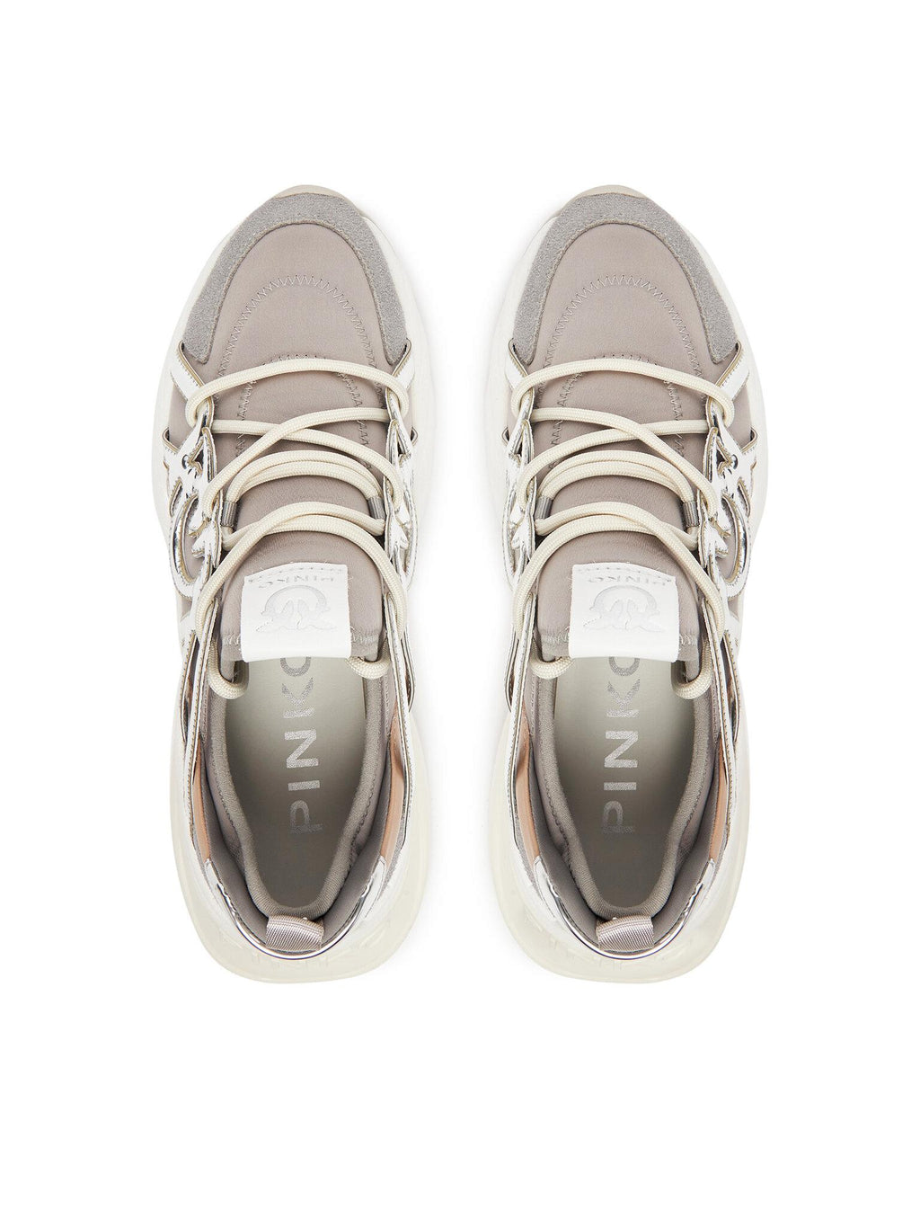ARIEL 01 - SNEAKER SATIN/COW SUEDE/MIRROR CAGE 