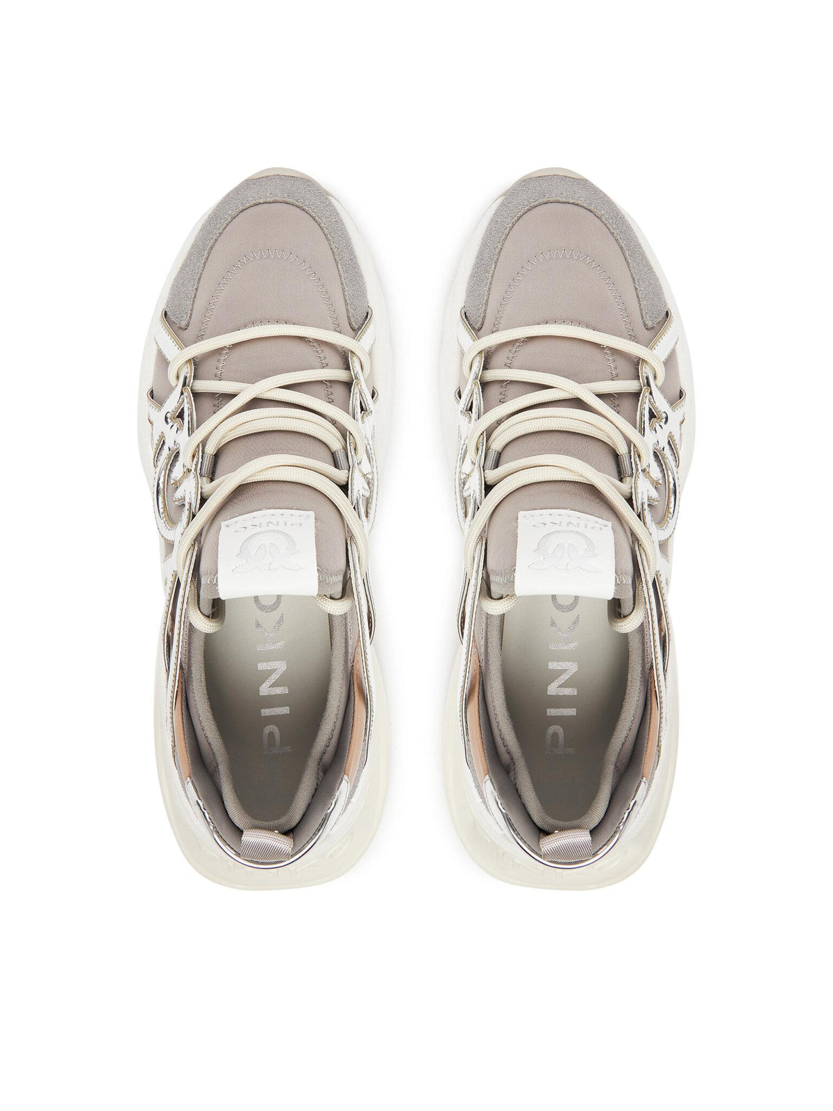 ARIEL 01 - SNEAKER SATIN/COW SUEDE/MIRROR CAGE 