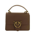 PINKO LOVE ONE TOP HANDLE MINI LIGHT  VITELLO SETA