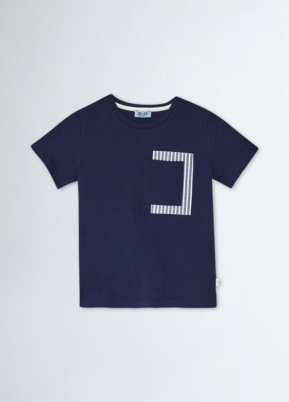 T-SHIRT M/C REGULAR C/TASCHINO QA3096J6440/93920 LIU JO