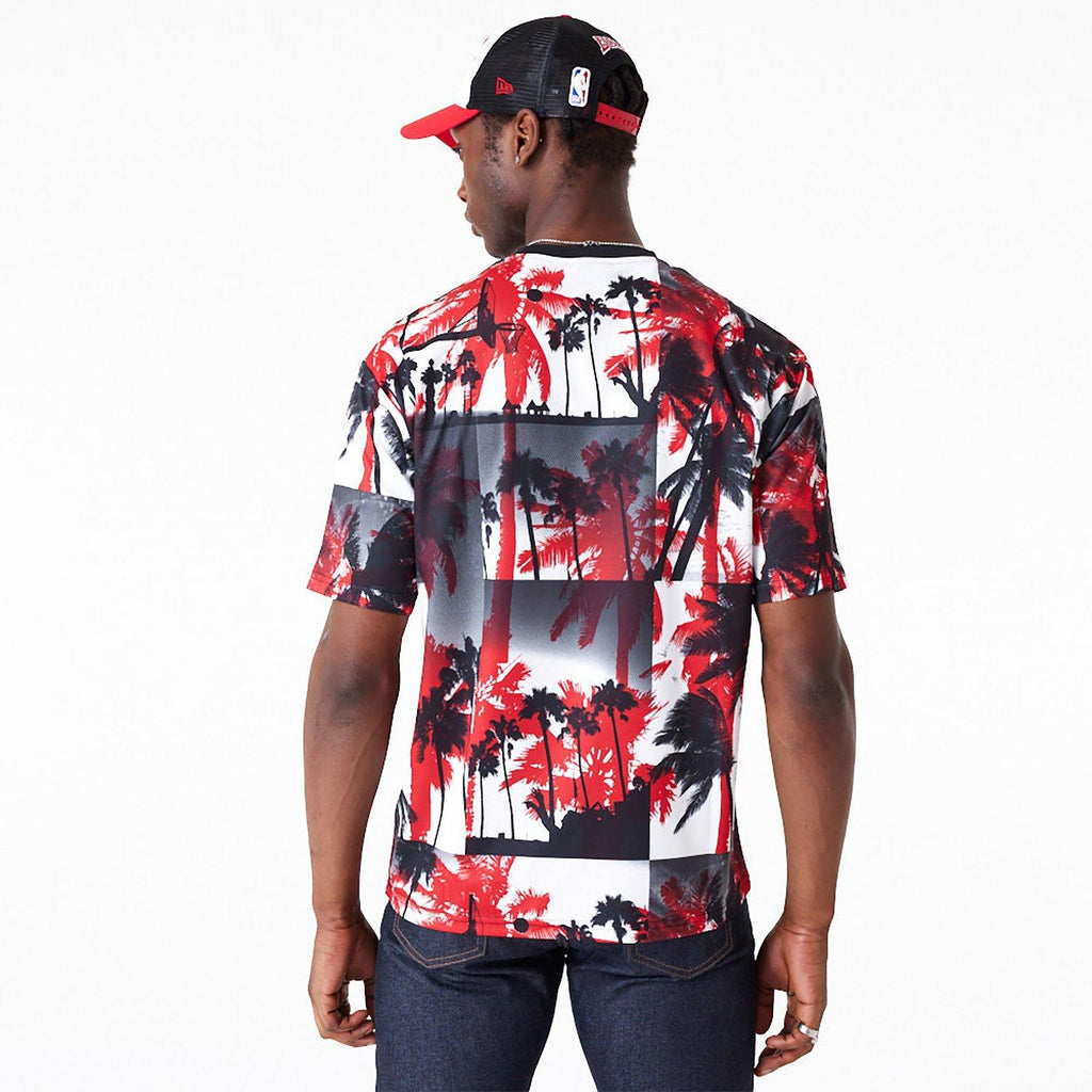 NBA PALM TREE MESH TEE CHIBUL  FDRWHI 