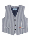 GILET SEERSUCKER RIGHE 
