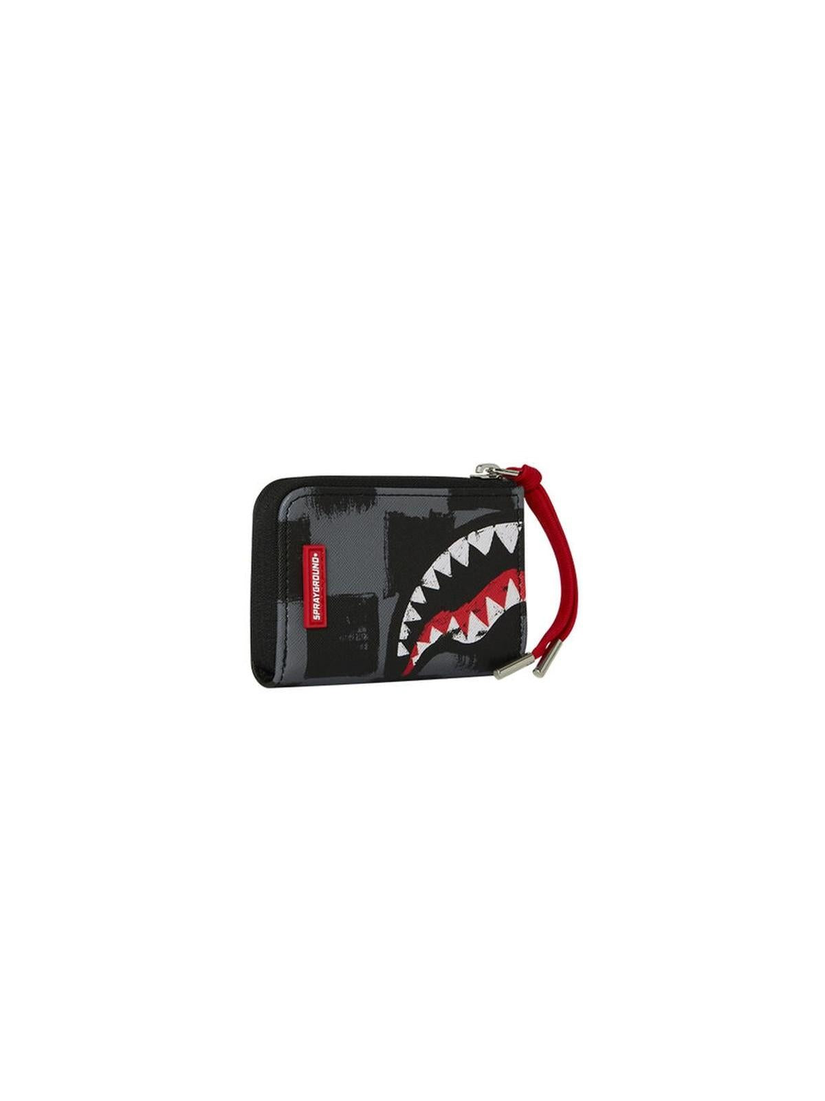SHARKS IN PARIS GRAY PAINT WALLET 